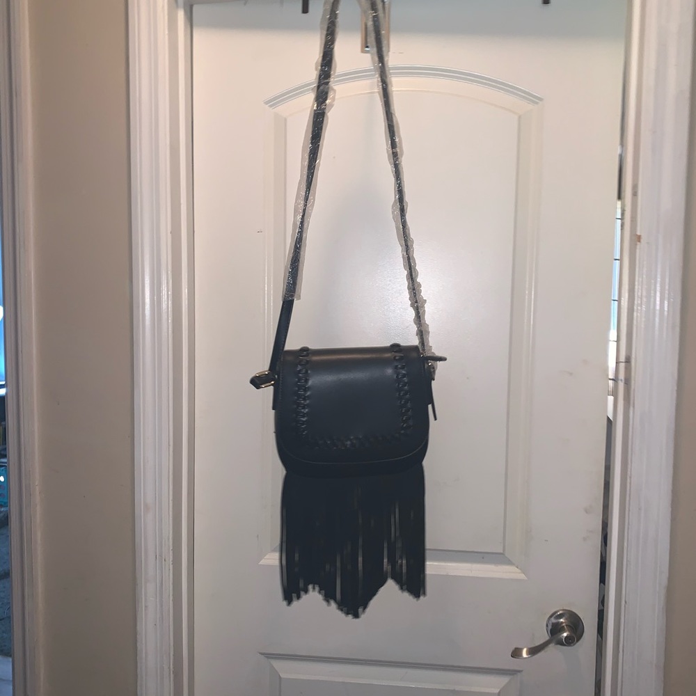 Vegan fringe crossbody